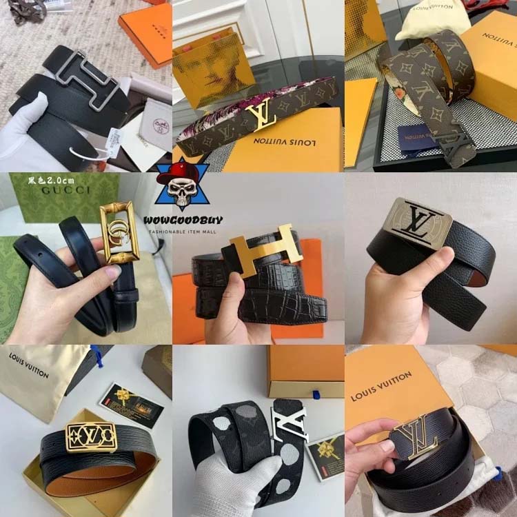 Louis Vuitton LV Gucci Hermes Prada New Baita leather belt men's first layer cowhide belt-2318