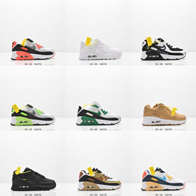 Nike NK Air Max 90 Retro Low-Top Air Cushioned Casual Running Shoes-4173  